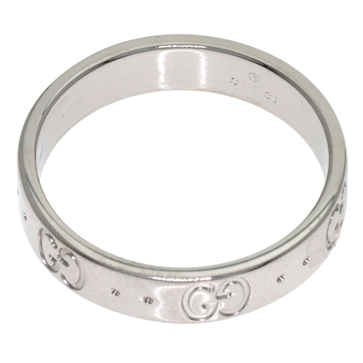GUCCI Icon # 11 Ring K18 White Gold Ladies [Used]