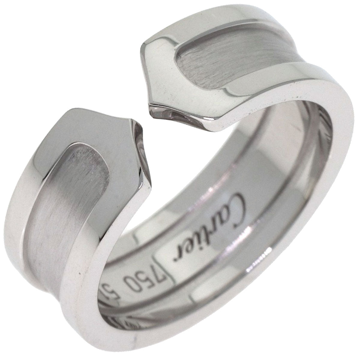 CARTIER C2 #51 Ring K18 White Gold Ladies [Used]
