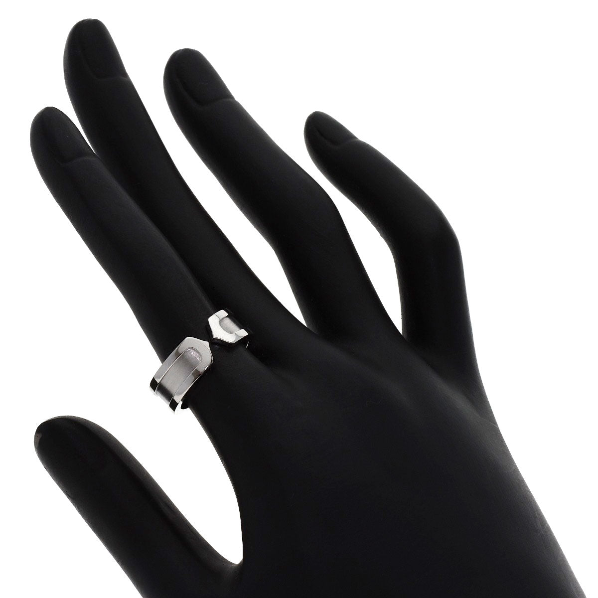 CARTIER C2 #51 Ring K18 White Gold Ladies [Used]