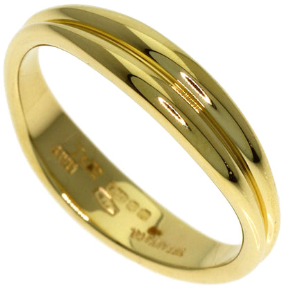 TIFFANY&Co. Double wave Ring K18 Yellow Gold Ladies [Used]
