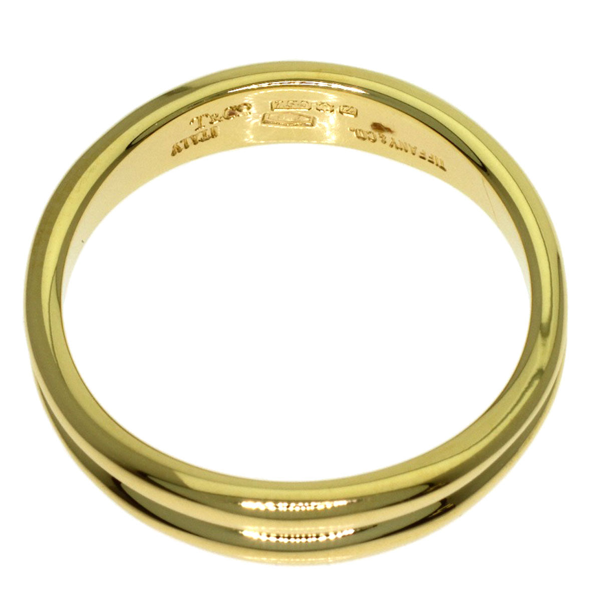 TIFFANY&Co. Double wave Ring K18 Yellow Gold Ladies [Used]