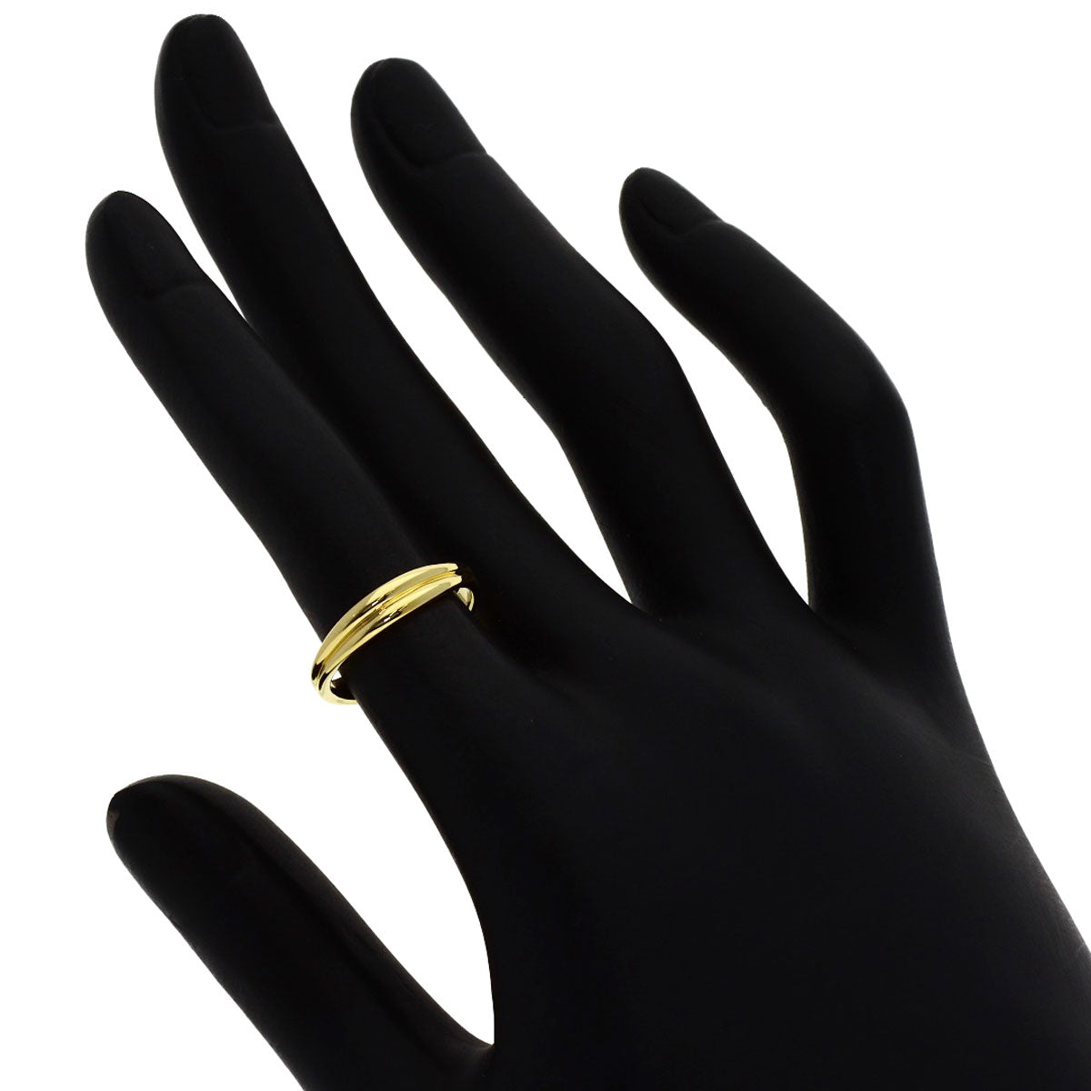 TIFFANY&Co. Double wave Ring K18 Yellow Gold Ladies [Used]