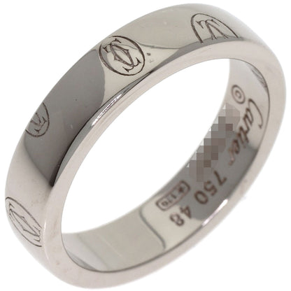 CARTIER Happy Birthday #48 Ring K18 White Gold Ladies [Used]