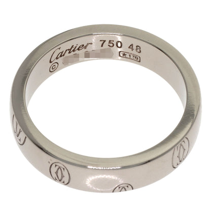 CARTIER Happy Birthday #48 Ring K18 White Gold Ladies [Used]