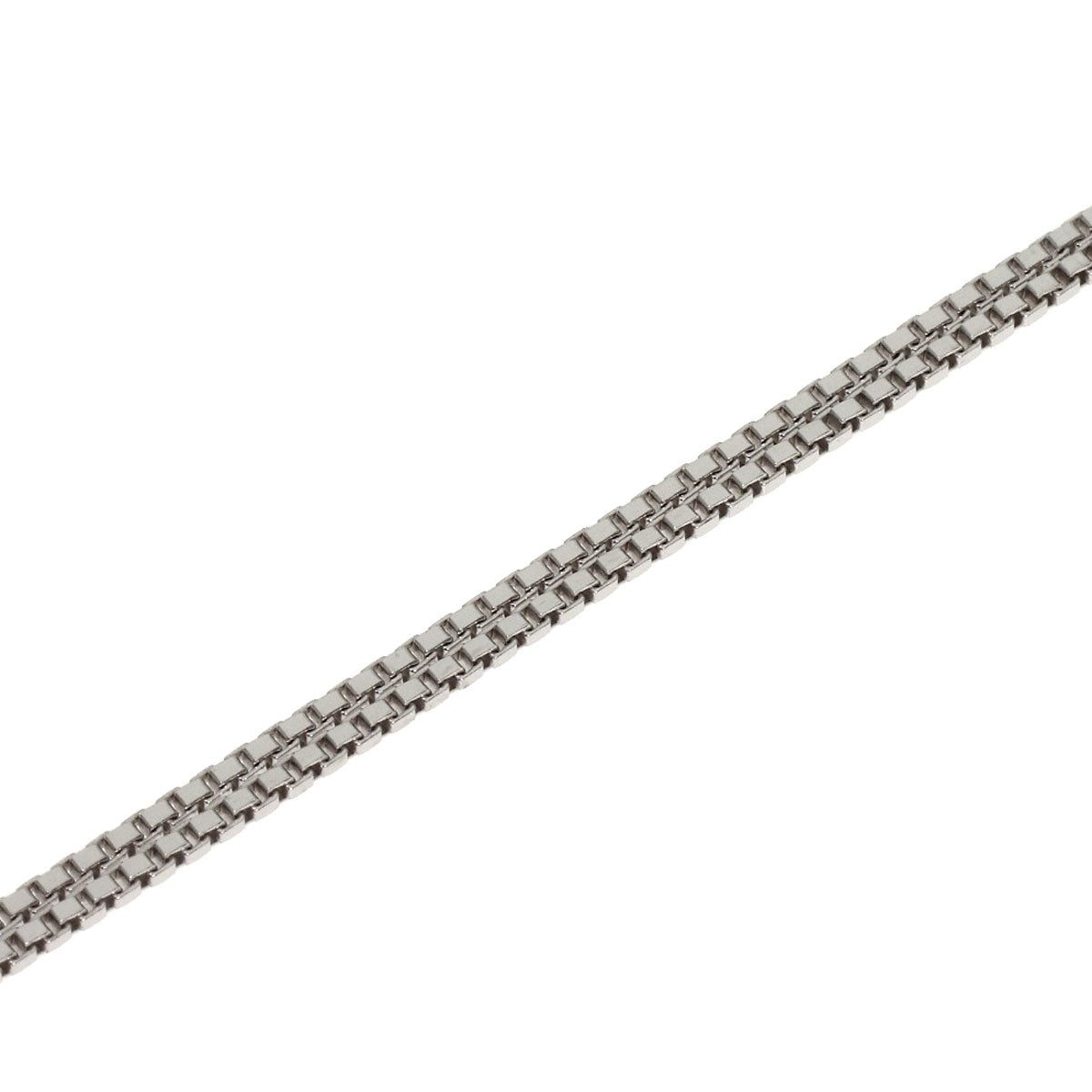 GUCCI lariat Necklace K18 White Gold Ladies [Used]