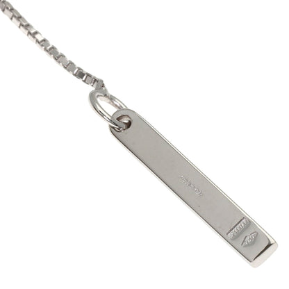 GUCCI lariat Necklace K18 White Gold Ladies [Used]