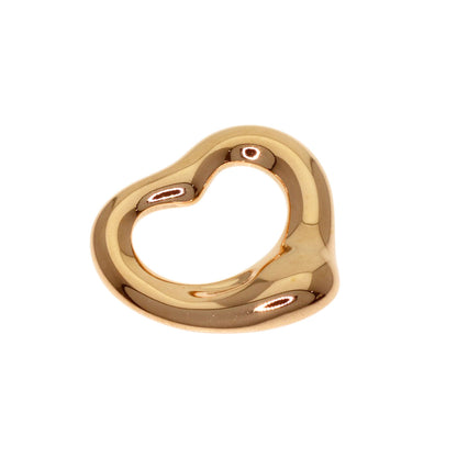 TIFFANY&Co. Open heart Pendant top K18 Pink Gold Ladies [Used]