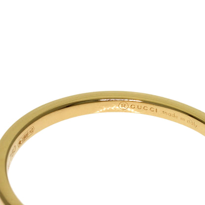 GUCCI Interlocking paving #8 Ring K18 Yellow Gold Ladies [Used]