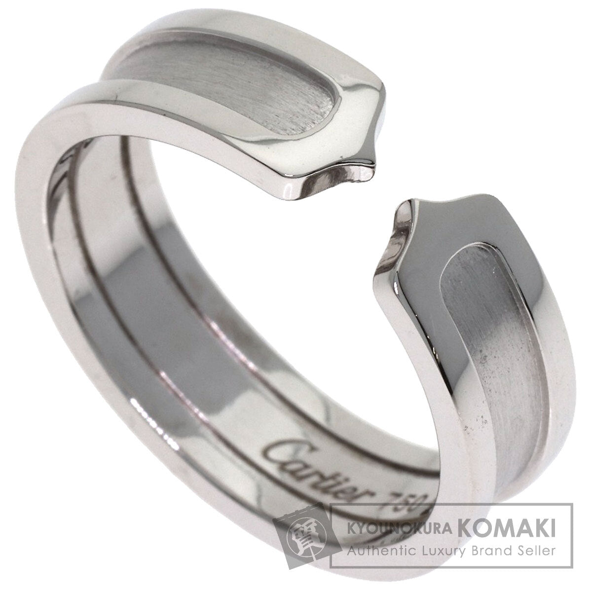 CARTIER C2 #61 Ring K18 White Gold Ladies [Used]