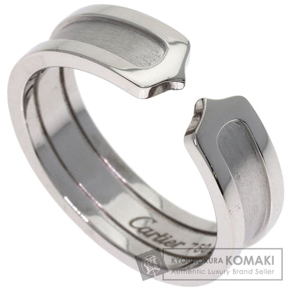CARTIER C2 #61 Ring K18 White Gold Ladies [Used]