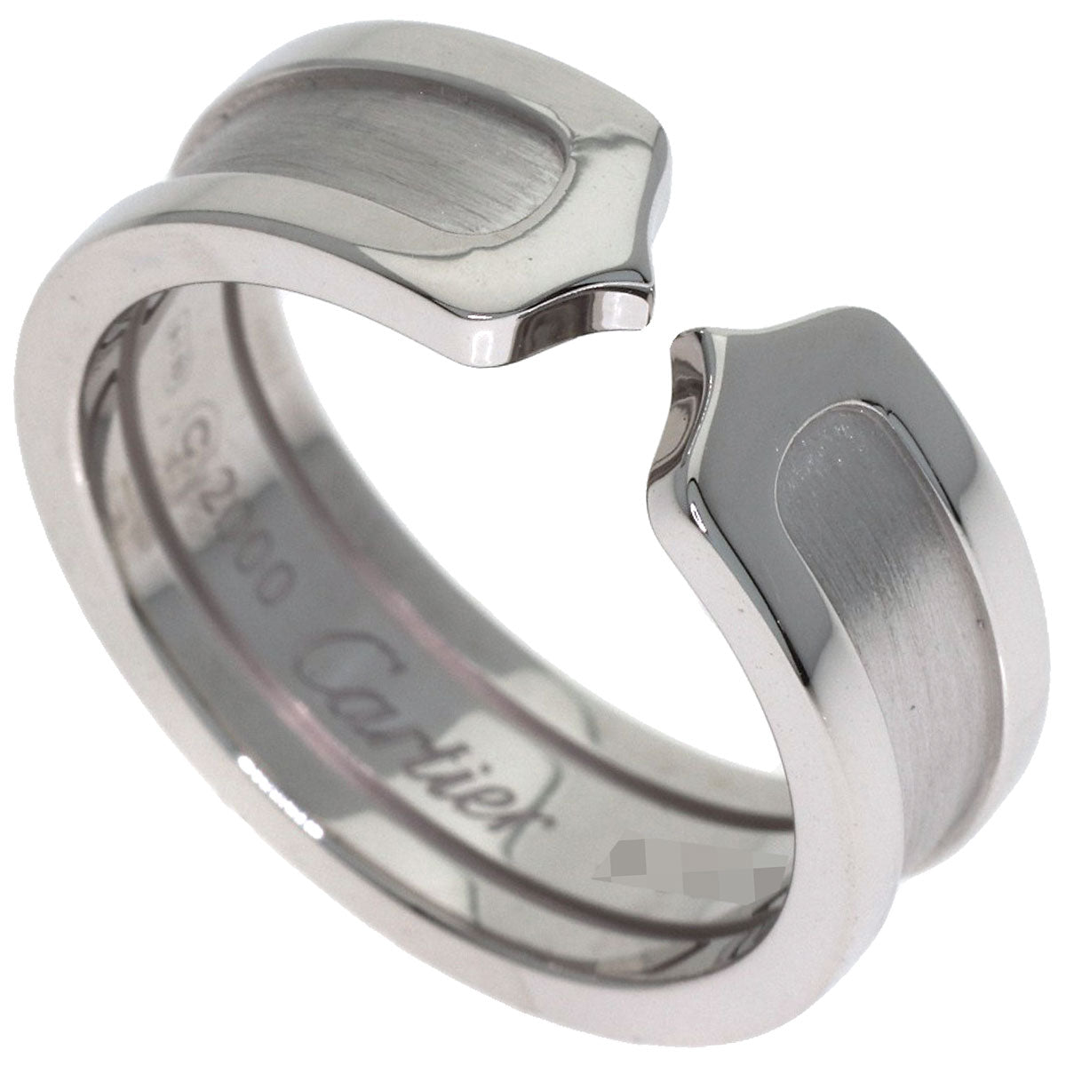 CARTIER C2 #53 Ring K18 White Gold Ladies [Used]