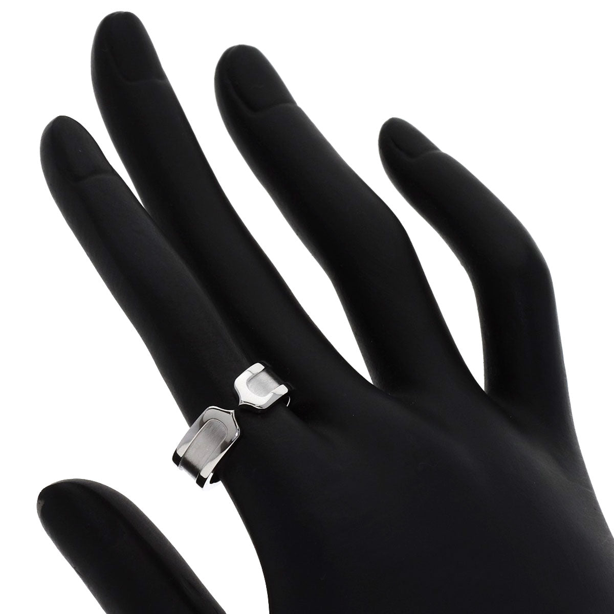 CARTIER C2 #53 Ring K18 White Gold Ladies [Used]