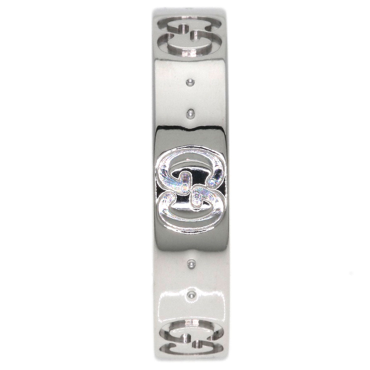 GUCCI Icon # 11 Ring K18 White Gold Ladies [Used]