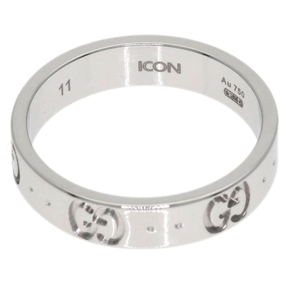 GUCCI Icon # 11 Ring K18 White Gold Ladies [Used]