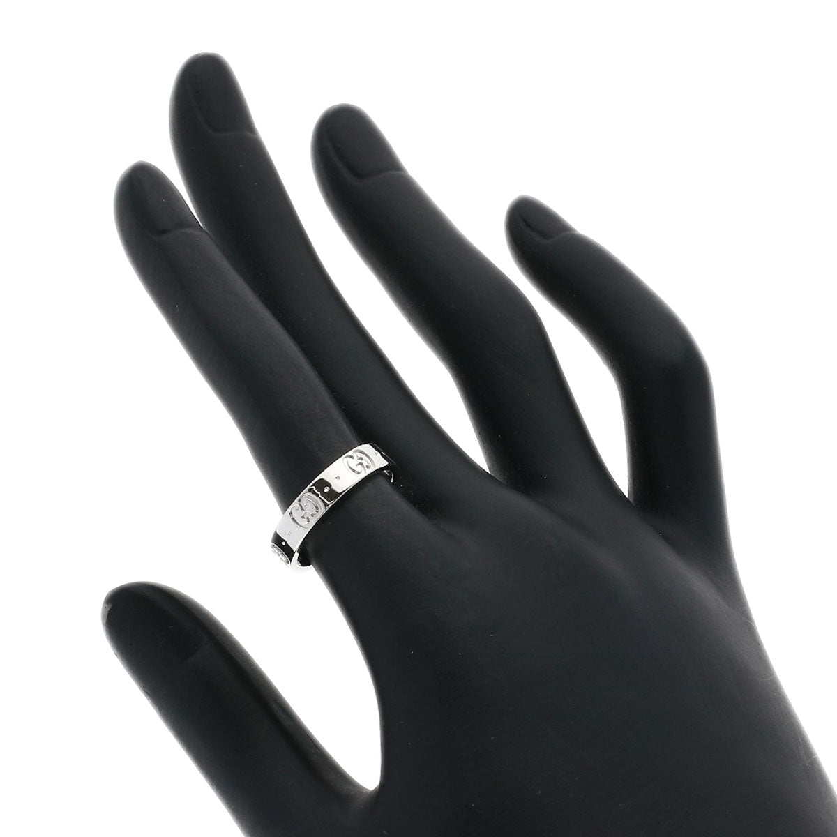 GUCCI Icon # 11 Ring K18 White Gold Ladies [Used]