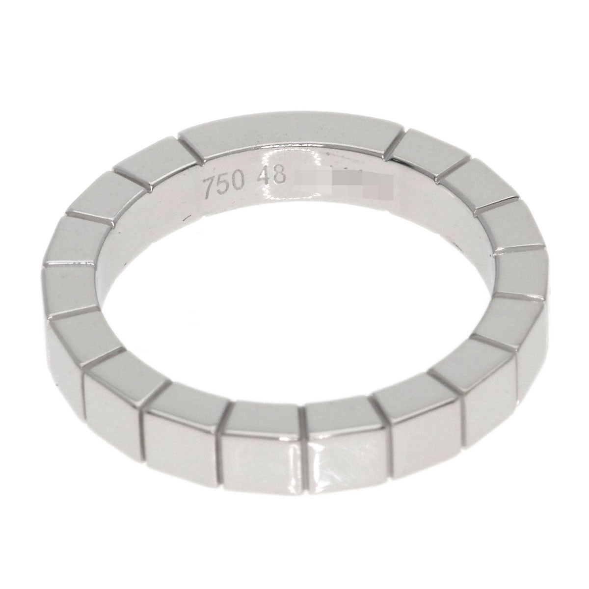 CARTIER Laniere # 48 Ring K18 White Gold Ladies [Used]