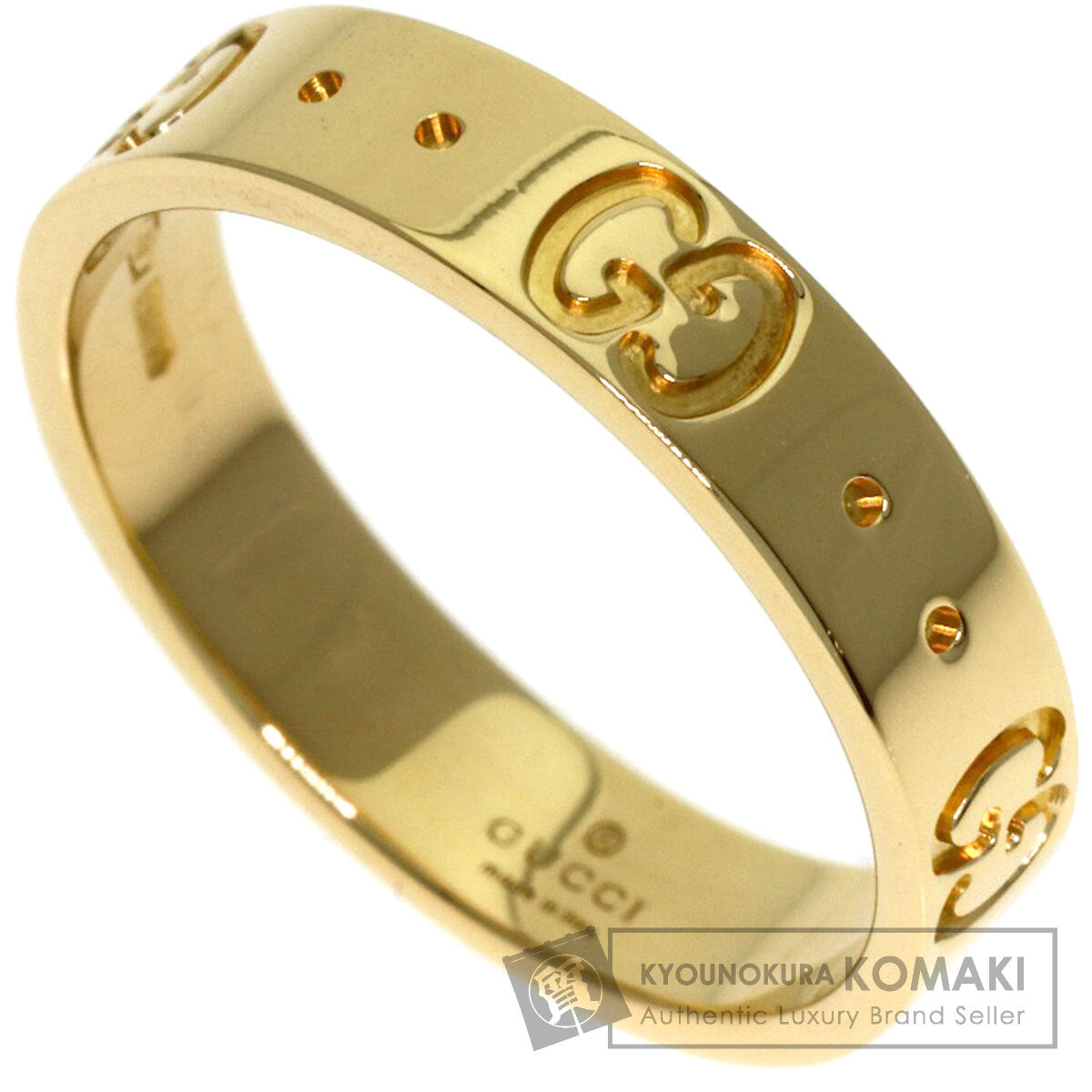 GUCCI Icon # 10 Ring K18 Yellow Gold Ladies [Used]