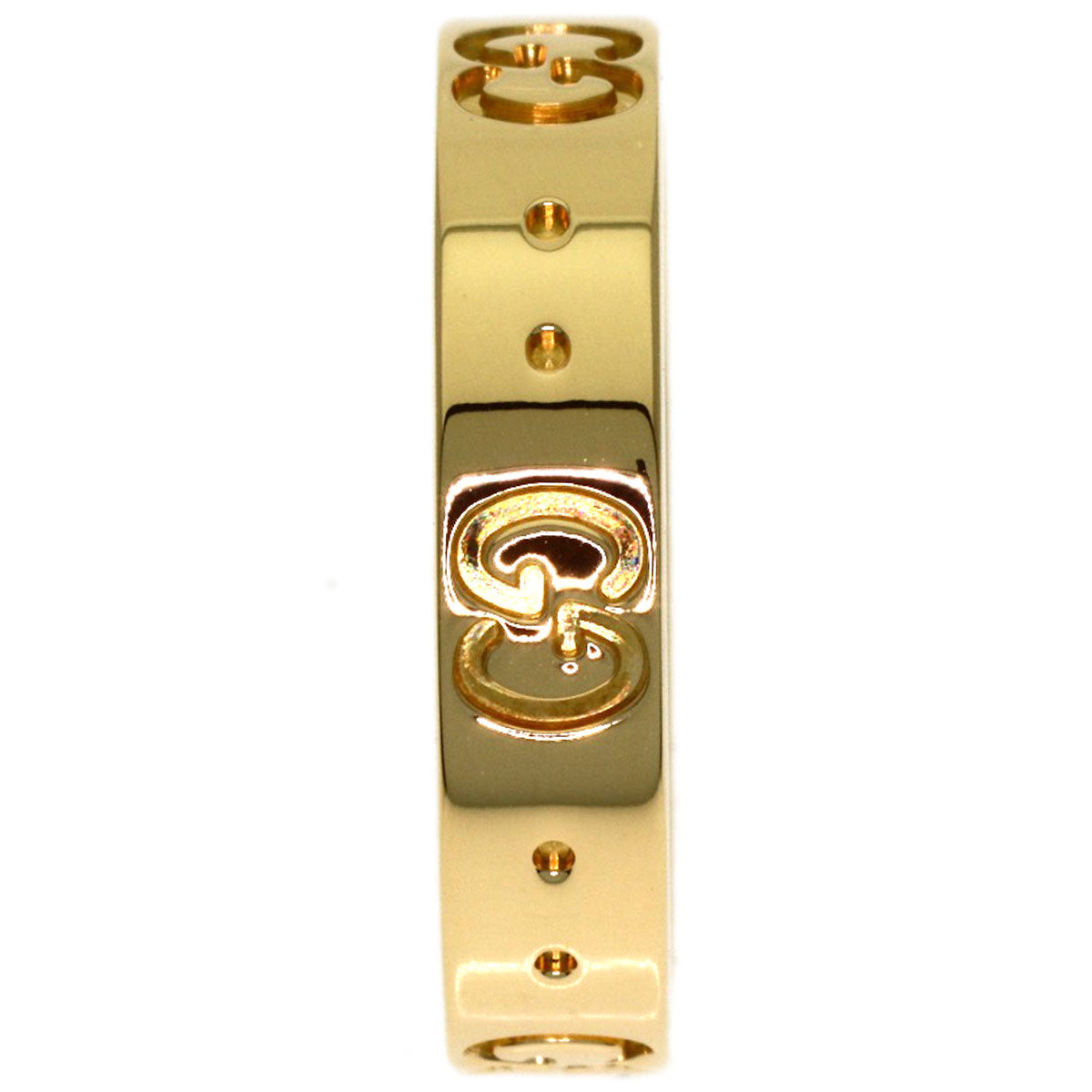 GUCCI Icon # 10 Ring K18 Yellow Gold Ladies [Used]