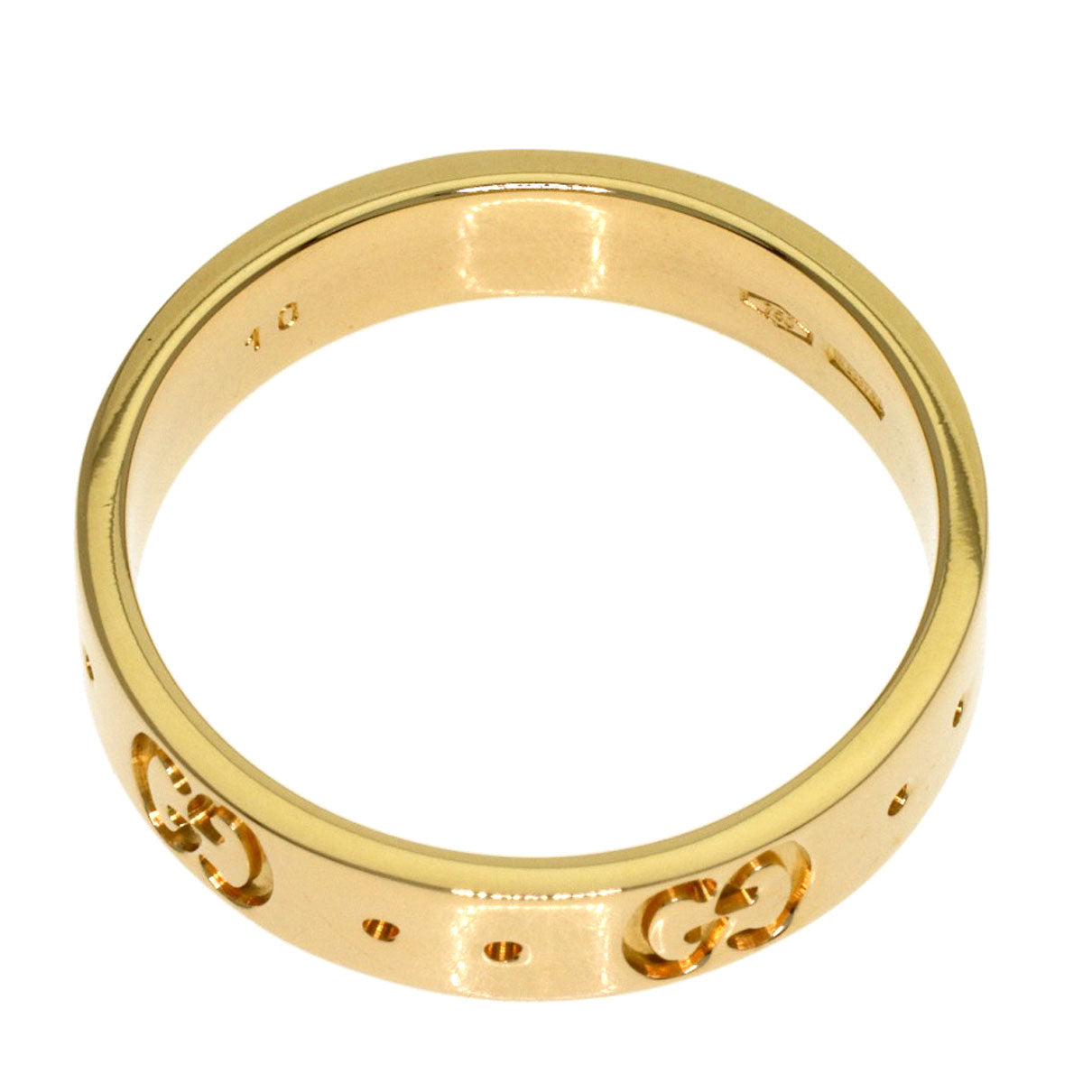 GUCCI Icon # 10 Ring K18 Yellow Gold Ladies [Used]