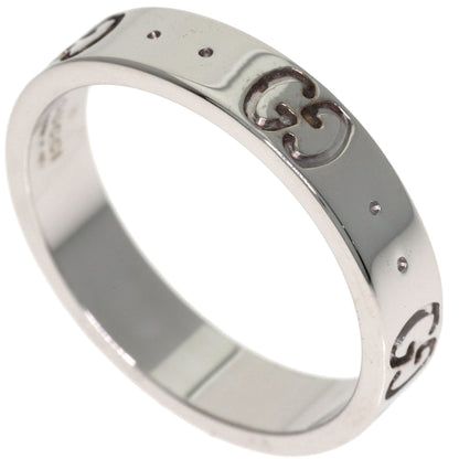 GUCCI Icon # 9 Ring K18 White Gold Ladies [Used]