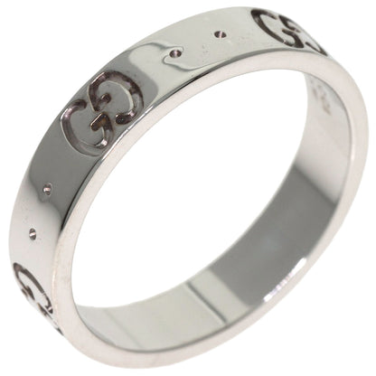 GUCCI Icon # 9 Ring K18 White Gold Ladies [Used]