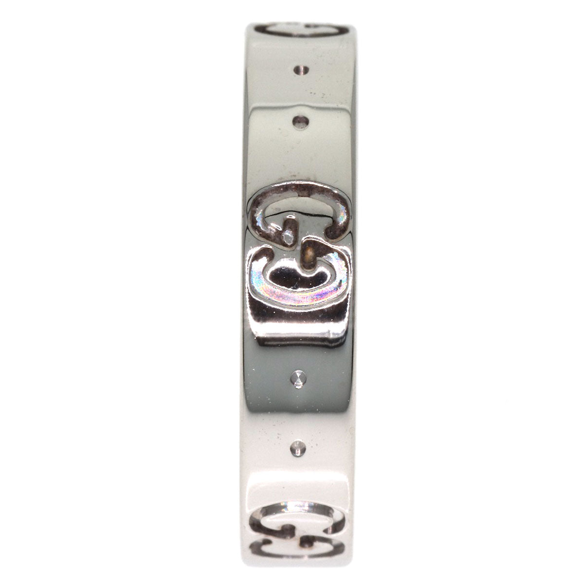 GUCCI Icon # 9 Ring K18 White Gold Ladies [Used]