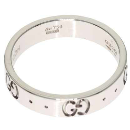 GUCCI Icon # 9 Ring K18 White Gold Ladies [Used]