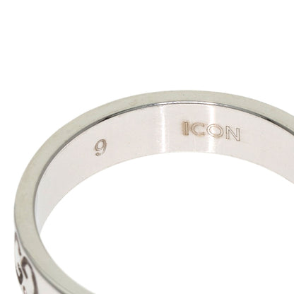 GUCCI Icon # 9 Ring K18 White Gold Ladies [Used]