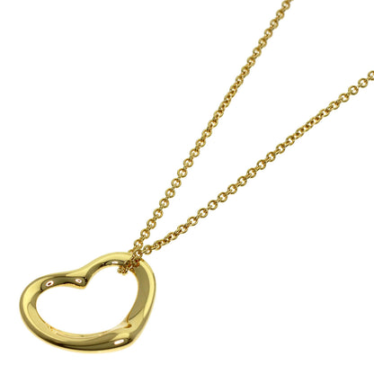 TIFFANY&Co. Open heart Necklace K18 Yellow Gold Ladies [Used]