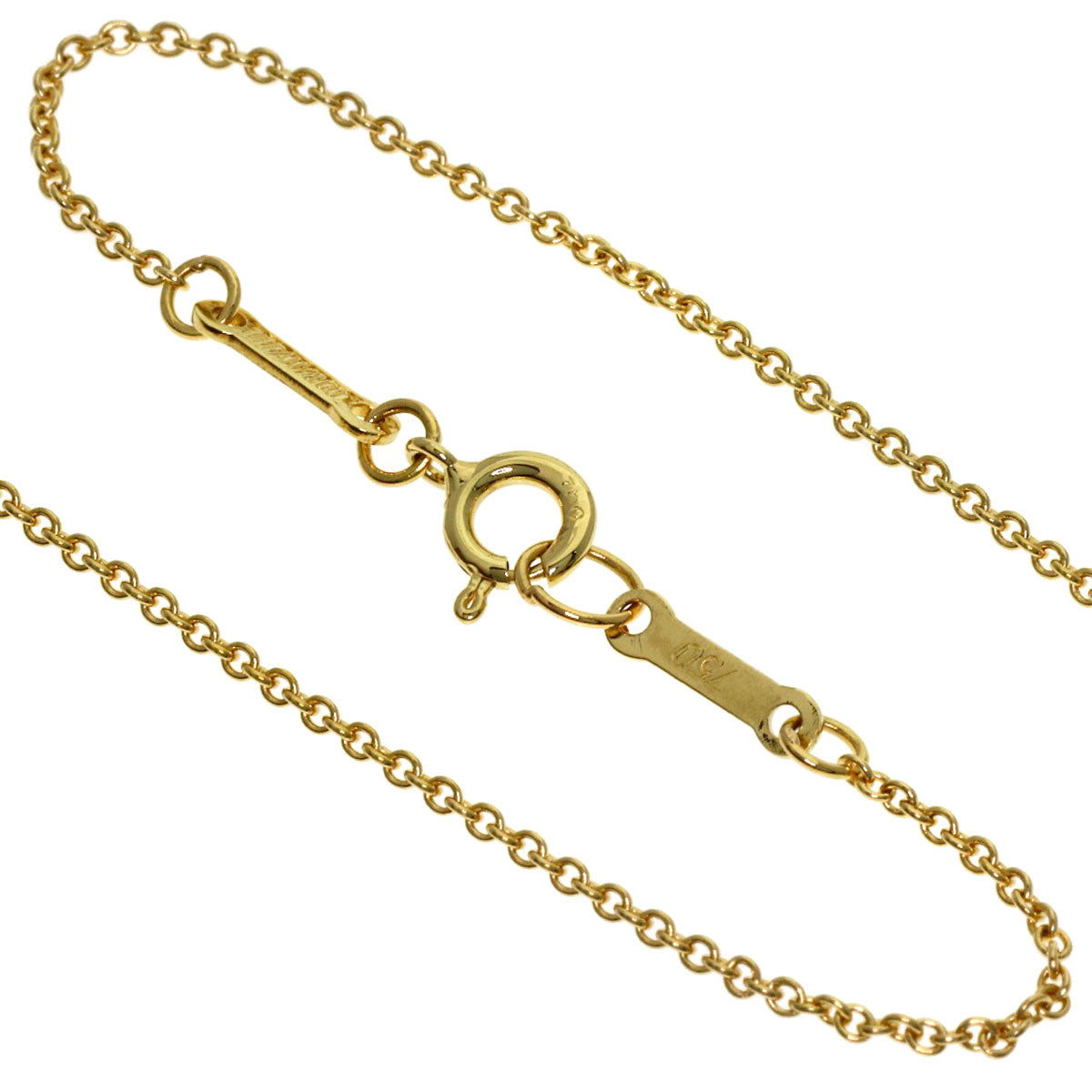 TIFFANY&Co. Open heart Necklace K18 Yellow Gold Ladies [Used]