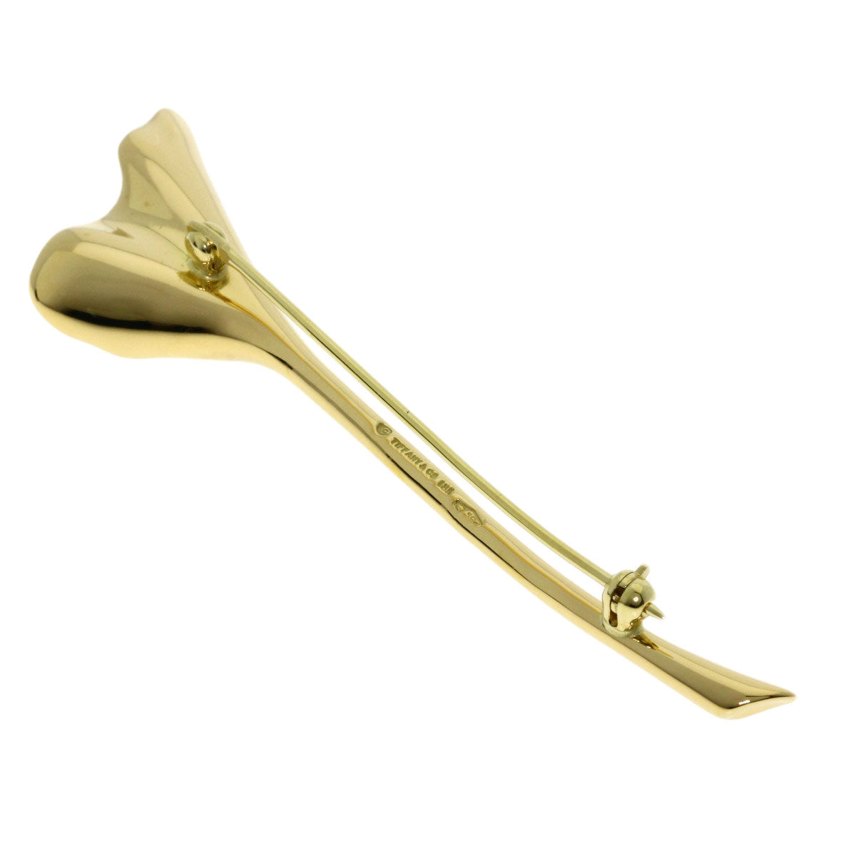 TIFFANY&Co. Ginkgo Brooch K18 Yellow Gold Ladies [Used]