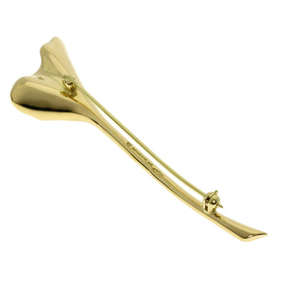 TIFFANY&Co. Ginkgo Brooch K18 Yellow Gold Ladies [Used]
