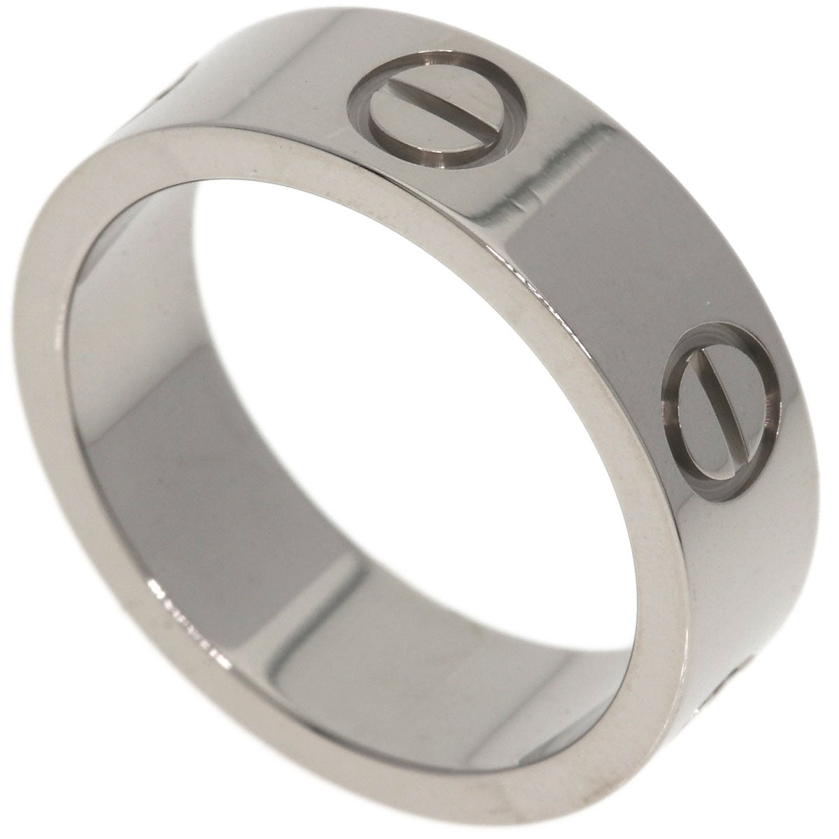 CARTIER love ring #49 Ring K18 White Gold Ladies [Used]