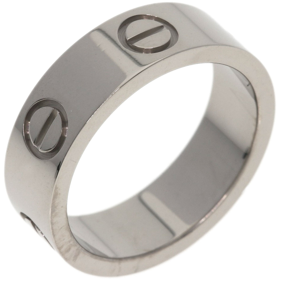 CARTIER love ring #49 Ring K18 White Gold Ladies [Used]