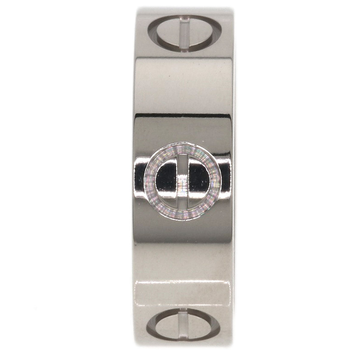 CARTIER love ring #49 Ring K18 White Gold Ladies [Used]
