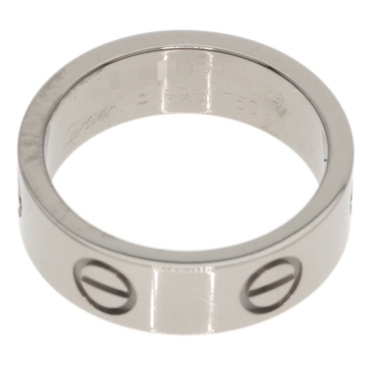 CARTIER love ring #49 Ring K18 White Gold Ladies [Used]