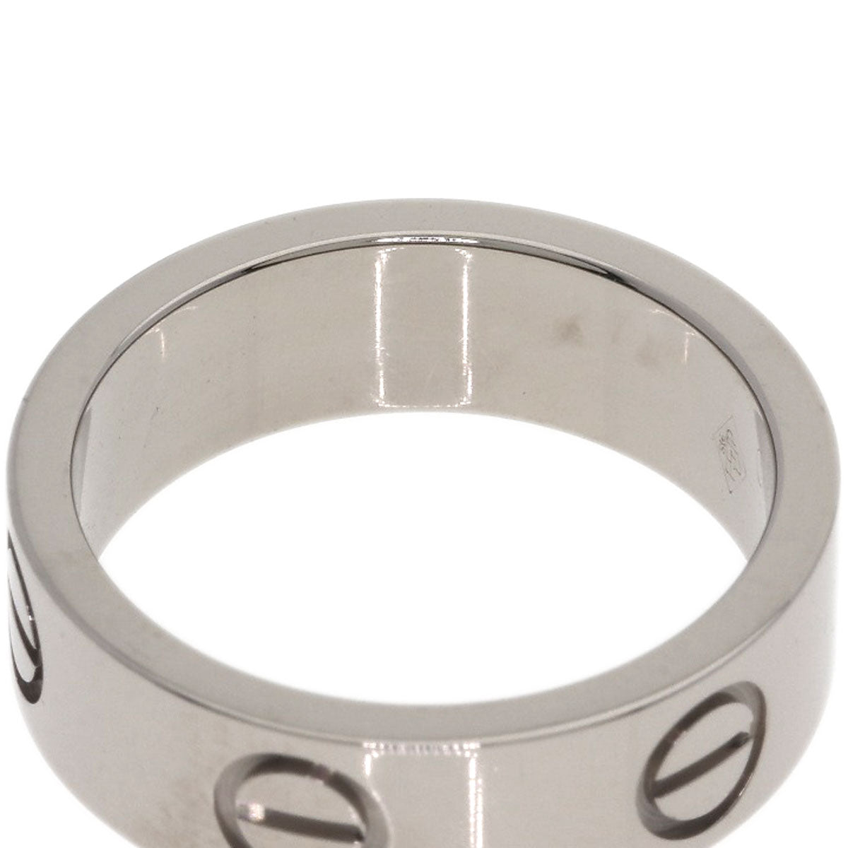 CARTIER love ring #49 Ring K18 White Gold Ladies [Used]