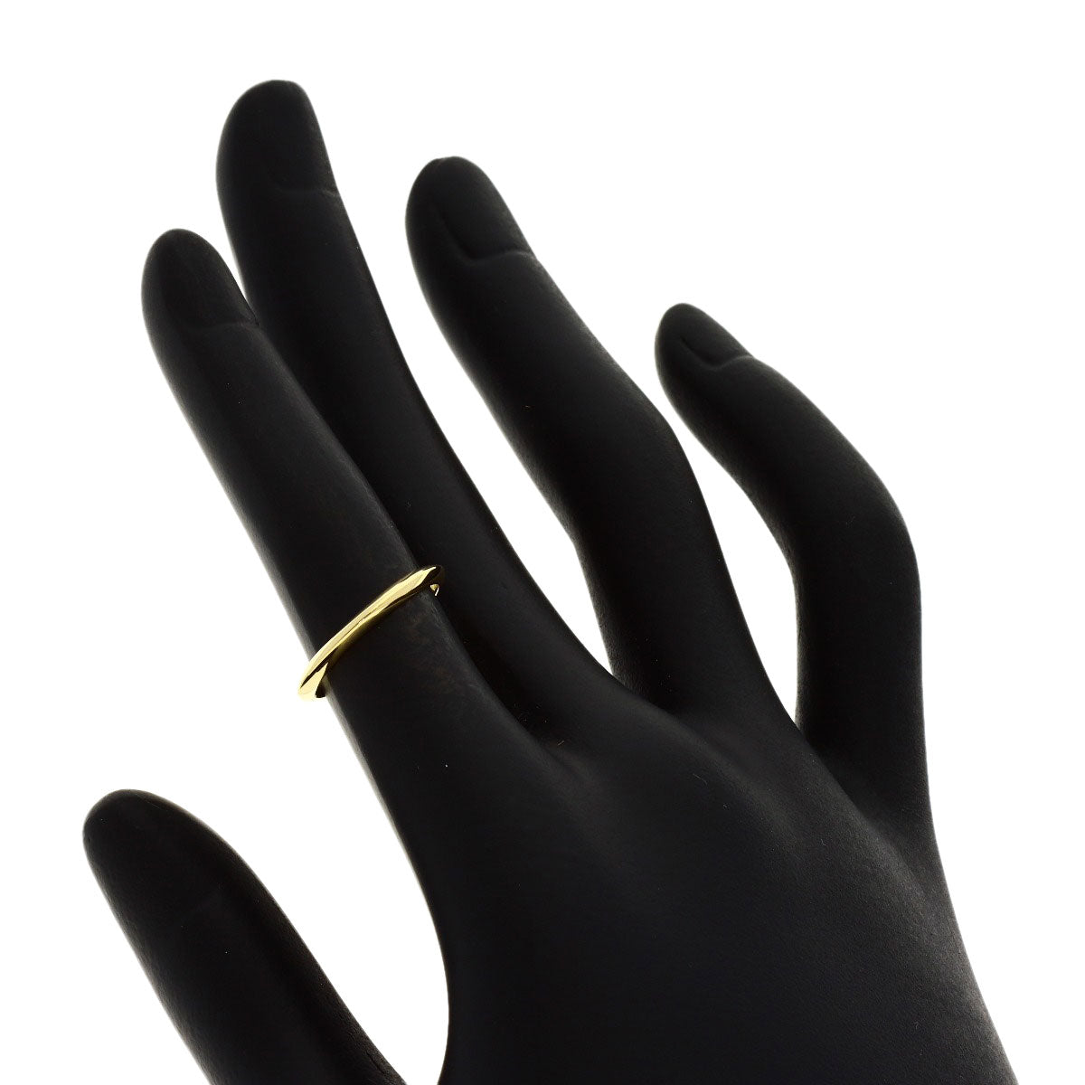 TIFFANY&Co. Knife edge Ring K18 Yellow Gold Ladies [Used]