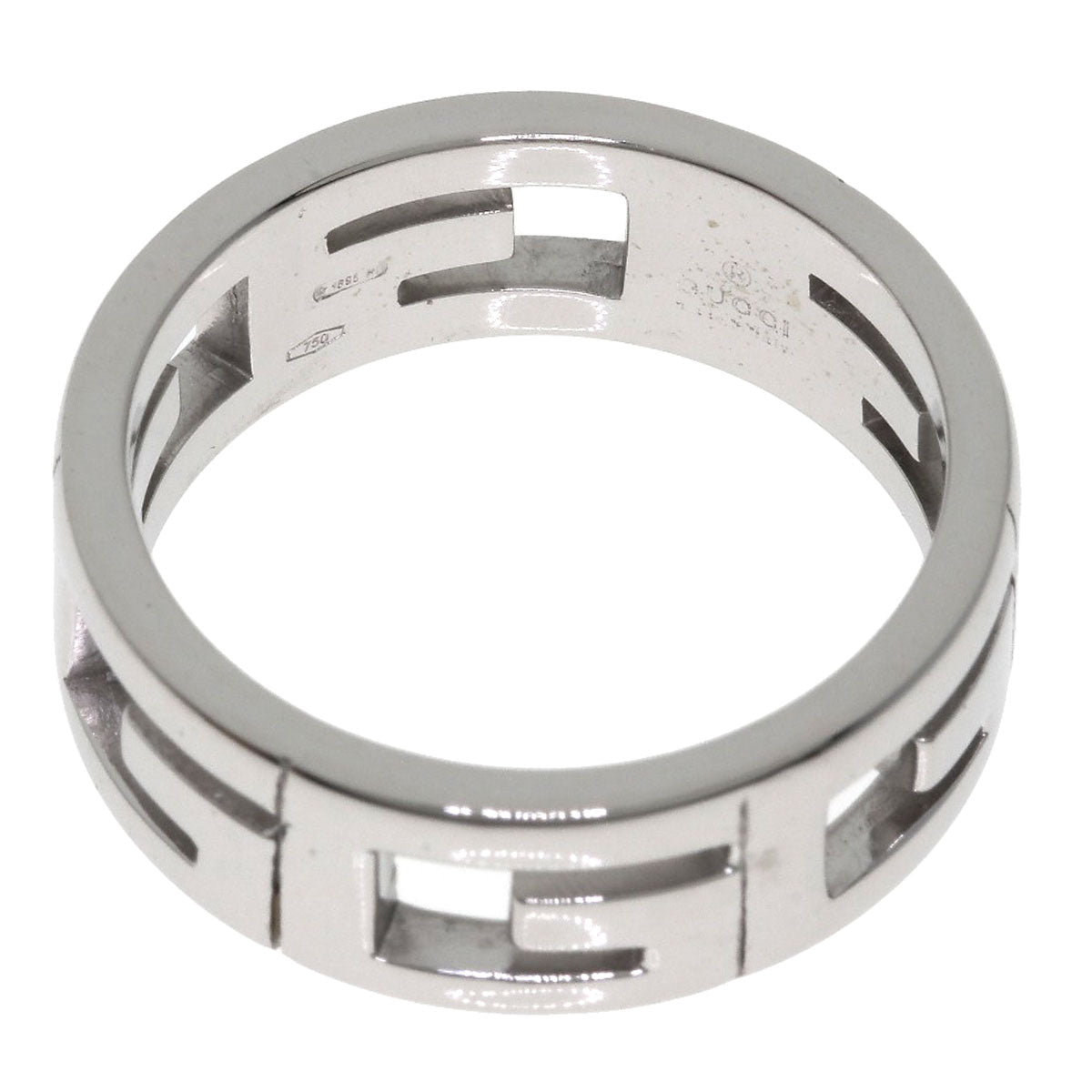 GUCCI Multiple #18 Ring K18 White Gold Ladies [Used]