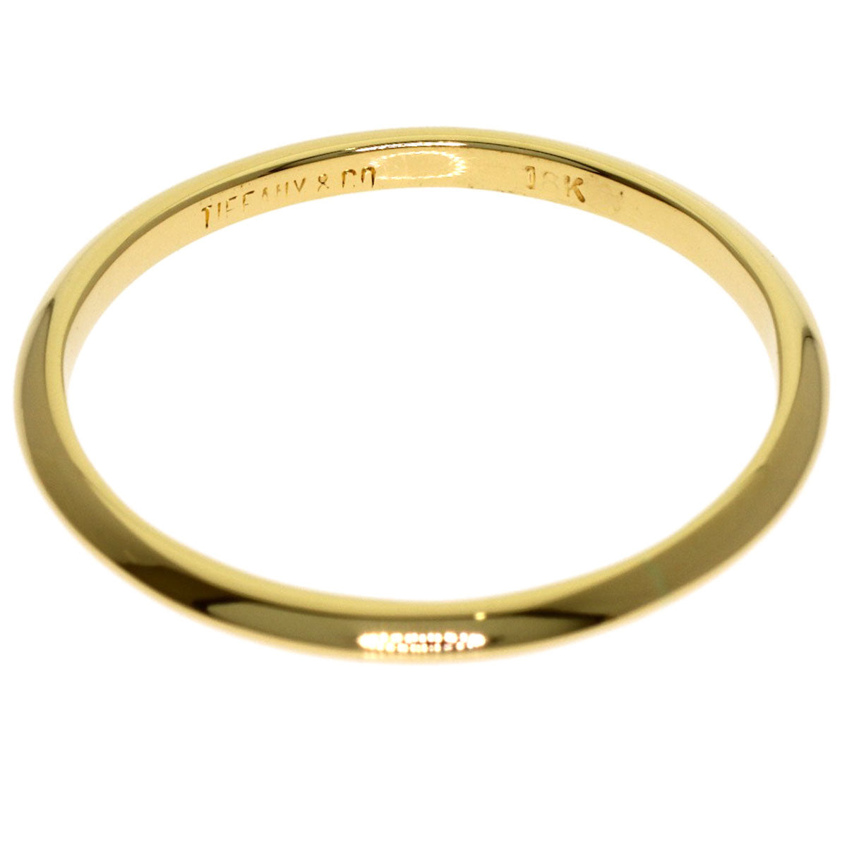 TIFFANY&Co. Knife edge Ring K18 Yellow Gold Ladies [Used]