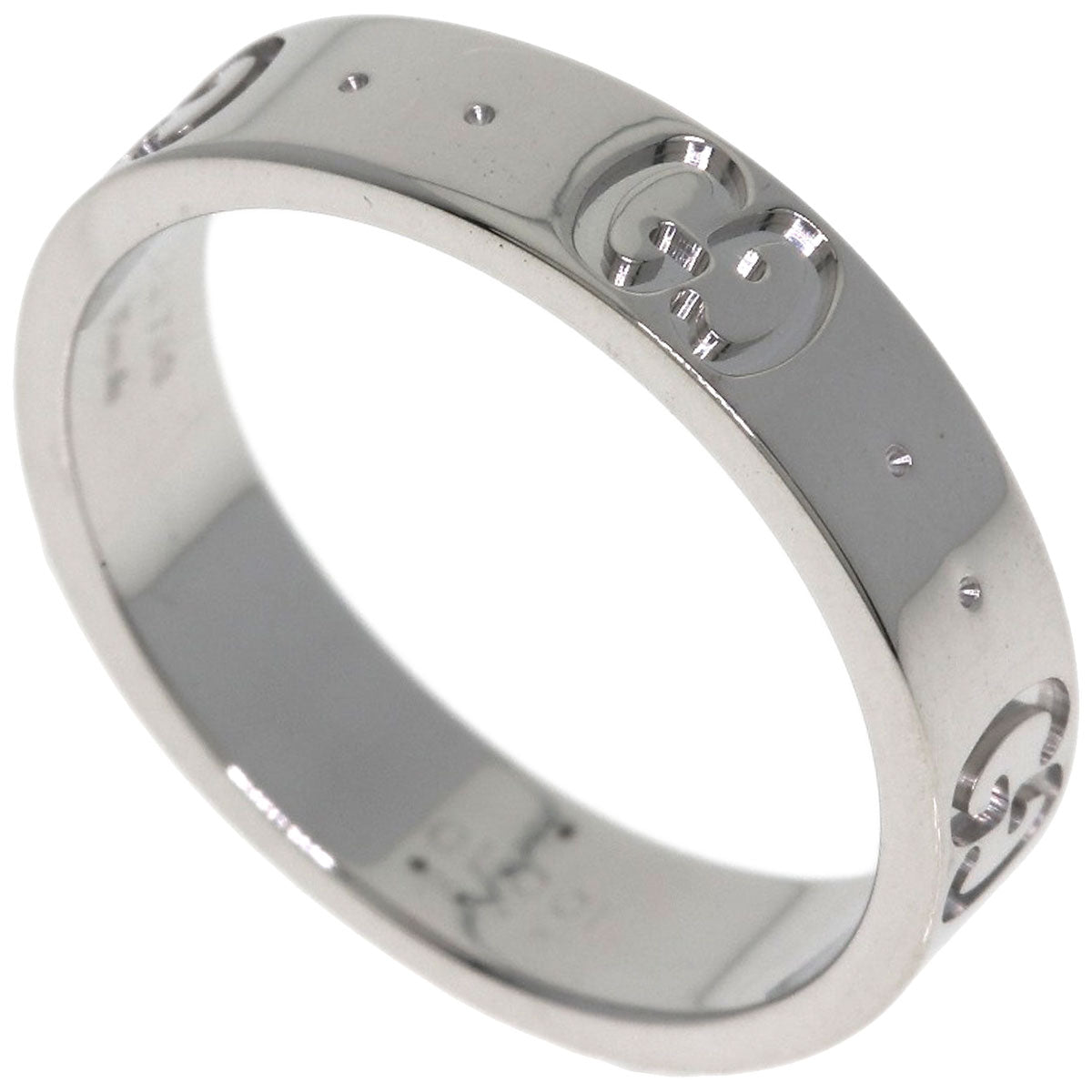 GUCCI Icon # 9 Ring K18 White Gold Ladies [Used]