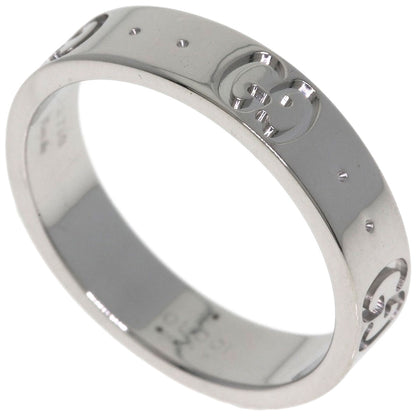 GUCCI Icon # 9 Ring K18 White Gold Ladies [Used]