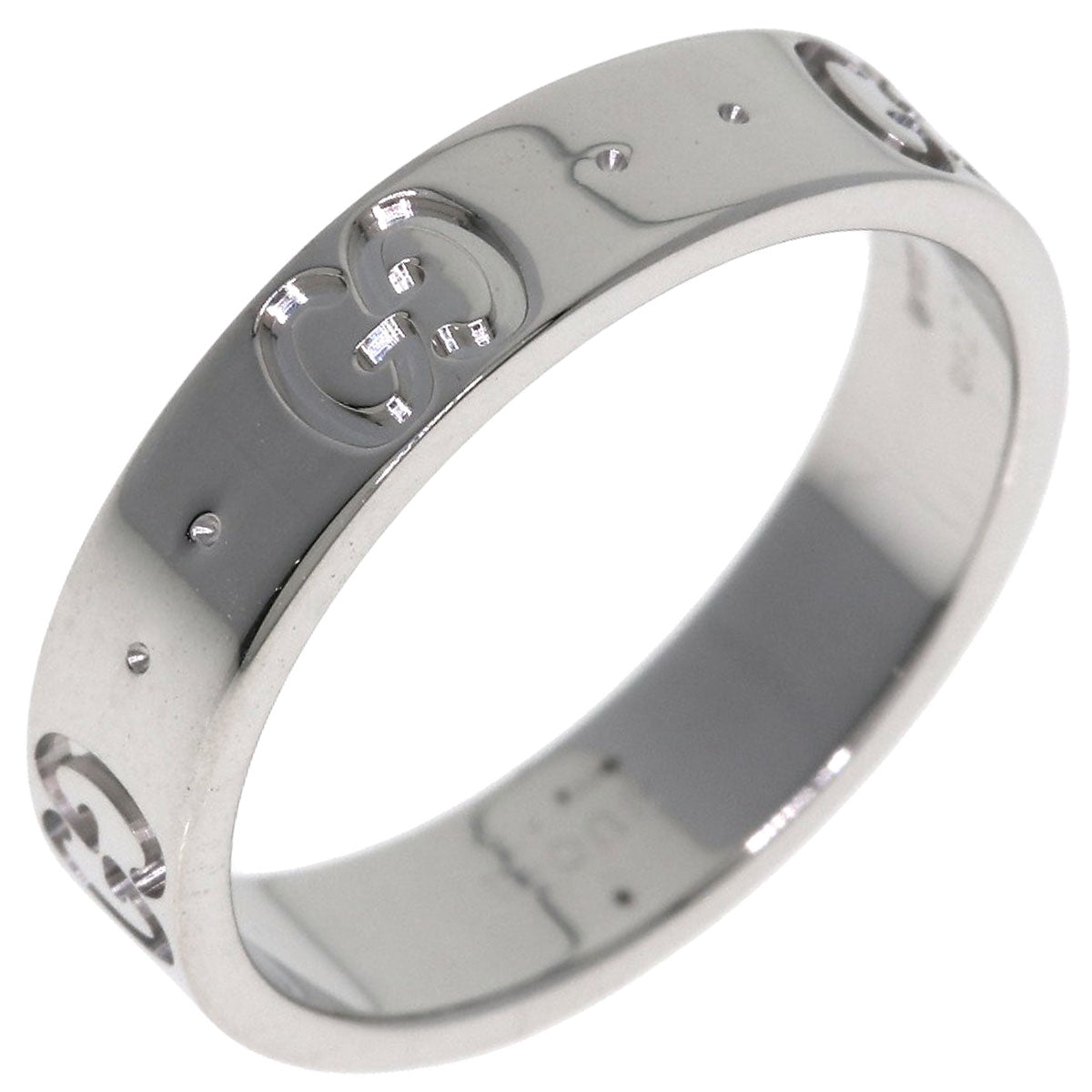 GUCCI Icon # 9 Ring K18 White Gold Ladies [Used]