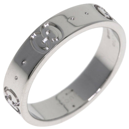 GUCCI Icon # 9 Ring K18 White Gold Ladies [Used]