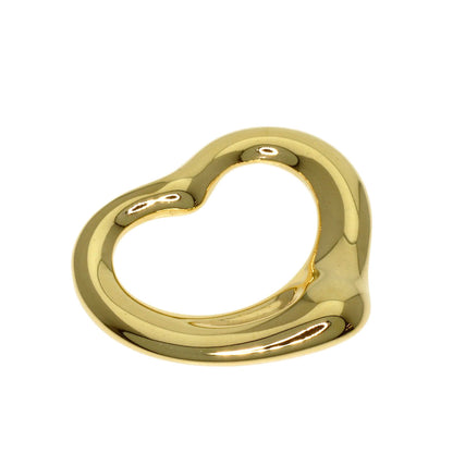 TIFFANY&Co. Open heart Pendant top K18 Yellow Gold Ladies [Used]