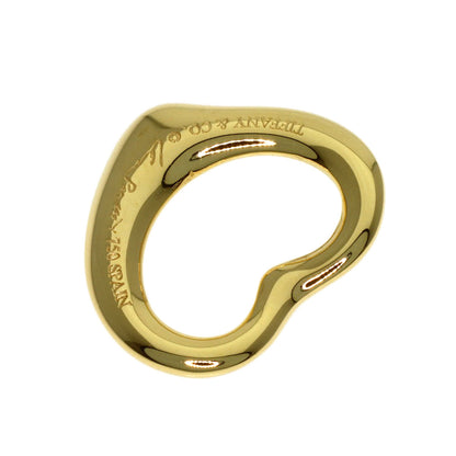 TIFFANY&Co. Open heart Pendant top K18 Yellow Gold Ladies [Used]