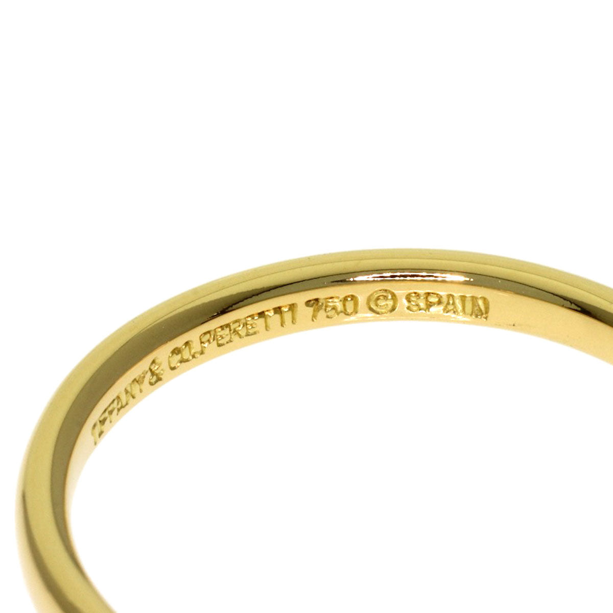 TIFFANY&Co. Curved band Ring K18 Yellow Gold Ladies [Used]