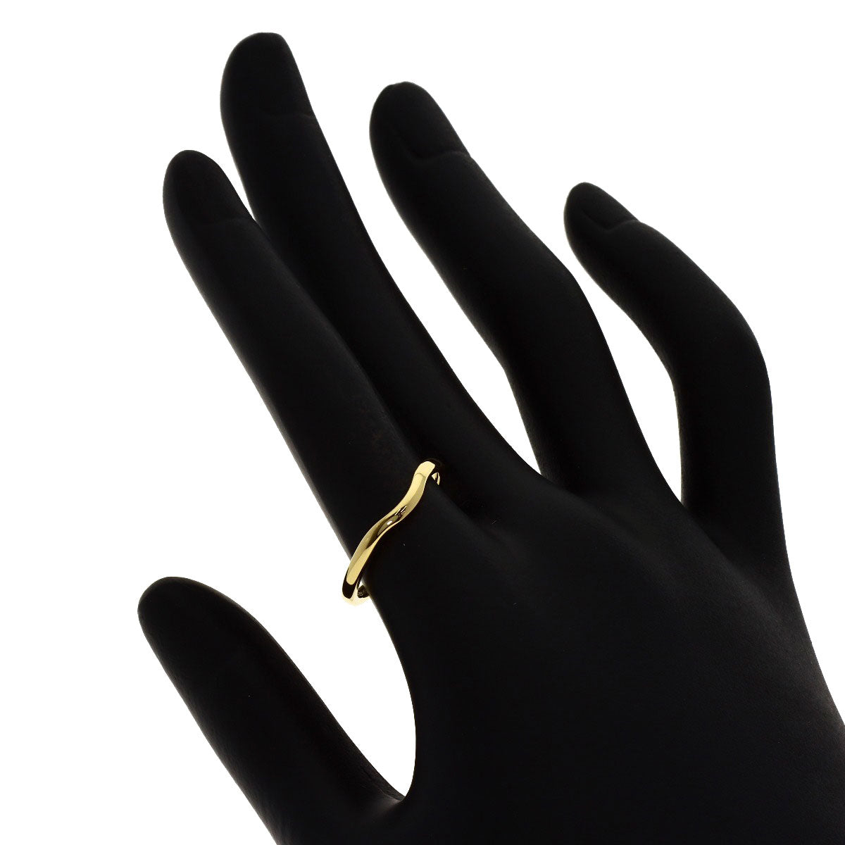 TIFFANY&Co. Curved band Ring K18 Yellow Gold Ladies [Used]
