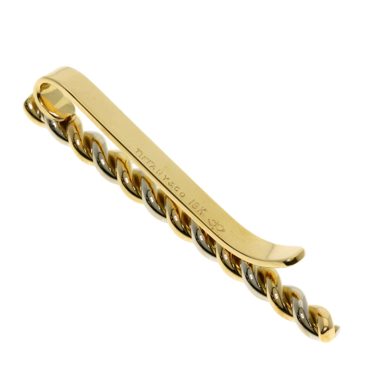 TIFFANY&Co. Twist Tie pin K18 Yellow Gold K18 White Goldmens [Used]
