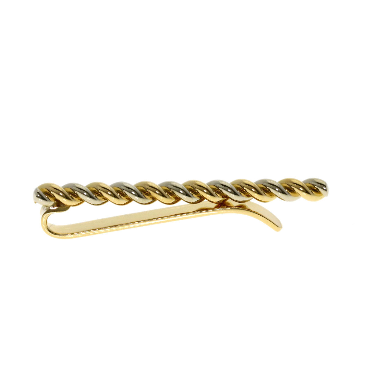 TIFFANY&Co. Twist Tie pin K18 Yellow Gold K18 White Goldmens [Used]